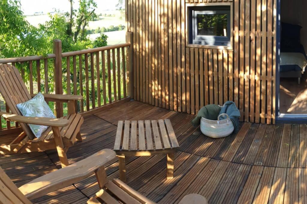 Willa Chalet De Charme Avec Piscine Aurade Zewnętrze zdjęcie